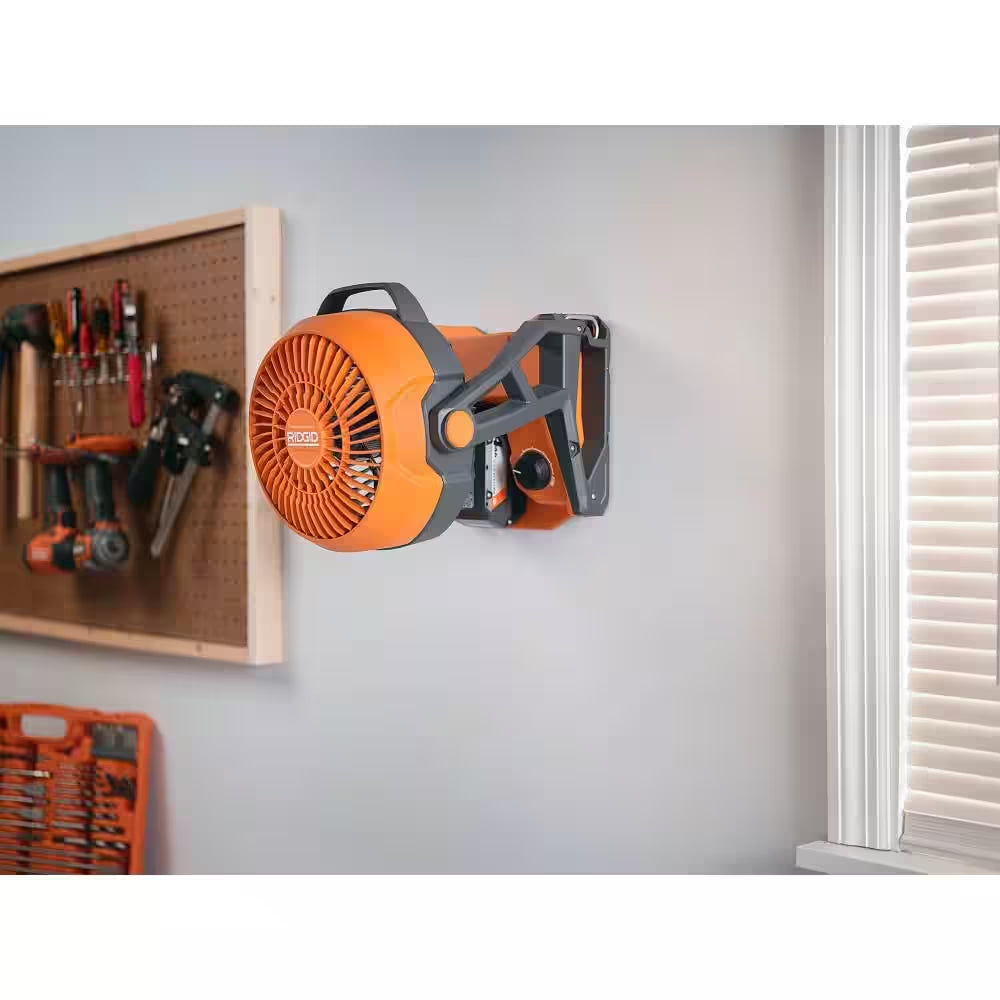 18V Cordless Hybrid Jobsite Fan with (2) 4.0 Ah Batteries, Charger, and Bag