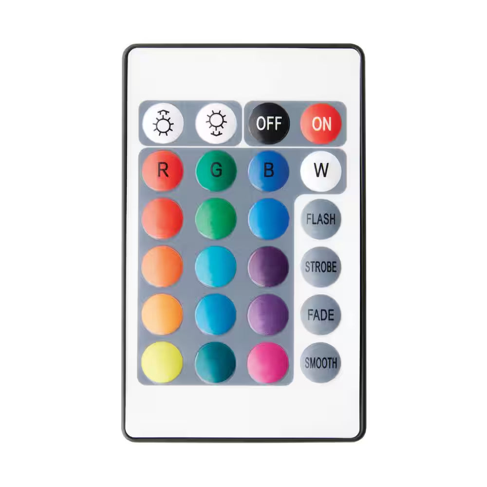 16.4 Ft. RGB Color Changing Dimmable Linkable Plug-In LED Outdoor Rope Light with Remote Control