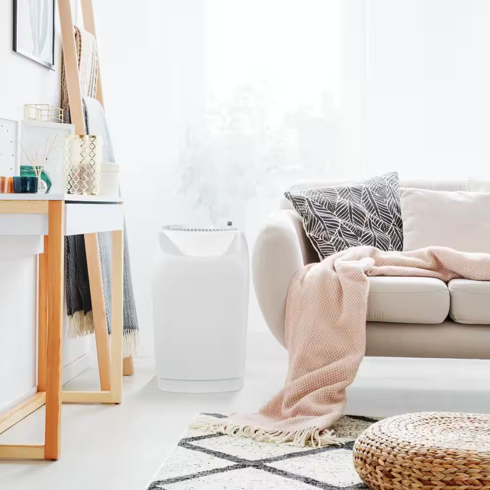 SPACE SAVER 6-Gal. Cool Mist Evaporative Whole House Humidifier for 2,300 Sq. Ft., White