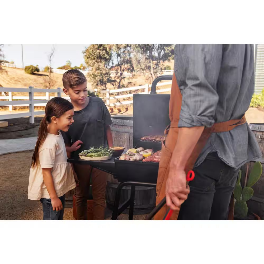17.5 In. Barrel Charcoal Grill in Black