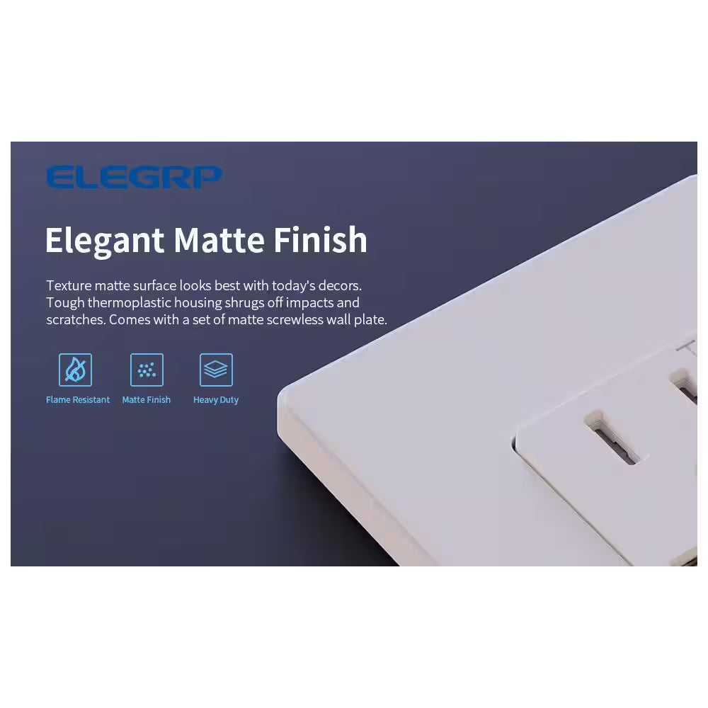 25-Watt 15 Amp Dual Type a and Type C USB Wall Duplex Outlet, Wall Plate Included, White (2-Pack)