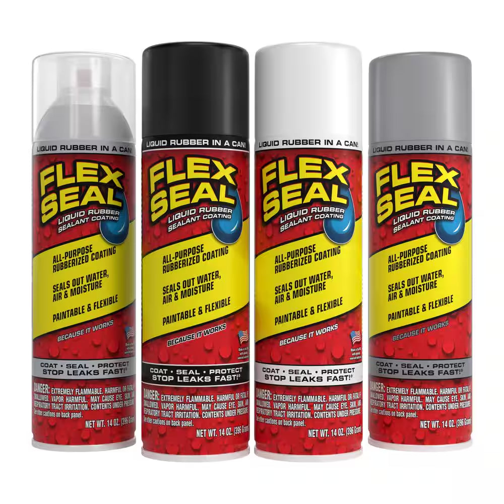 Flex Seal Clear 14 Oz. Aerosol Liquid Rubber Sealant Coating Spray Paint