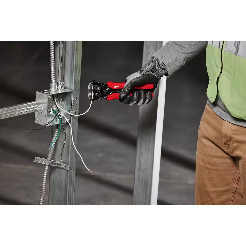 Self-Adjusting Wire Stripper/Cutter with Comfort Grip