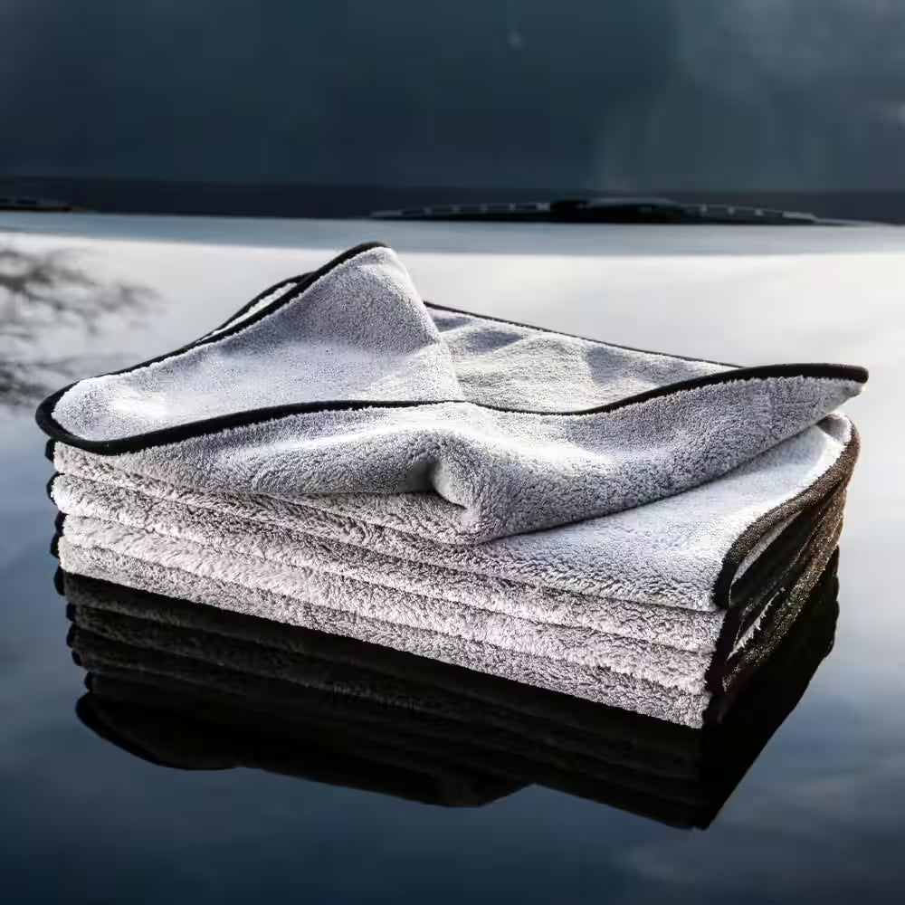 SNIPER Microfiber Double Sided, Car Detailing Towel, Quick and Easy Buffing Towel, Made in Korea, 3 Towels