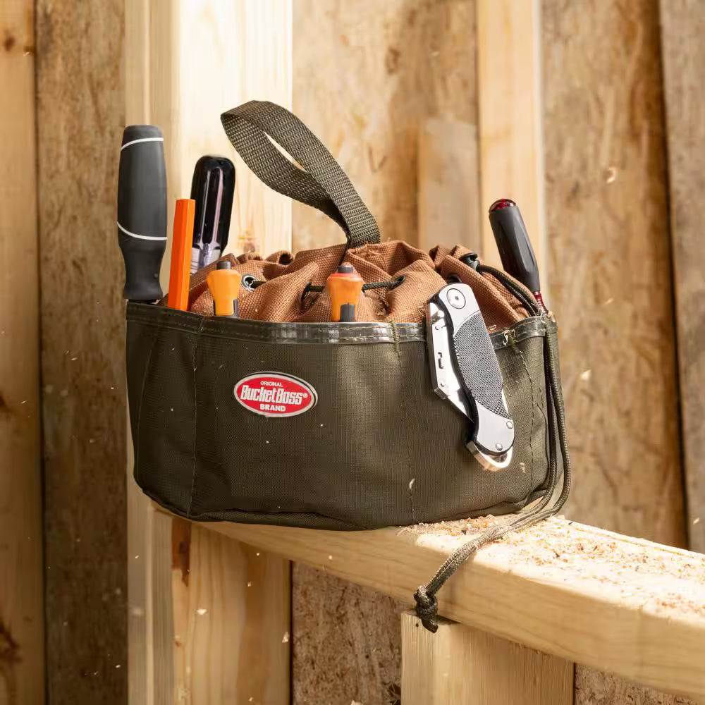 10 In. Parachute Parts Tool Bag in Brown