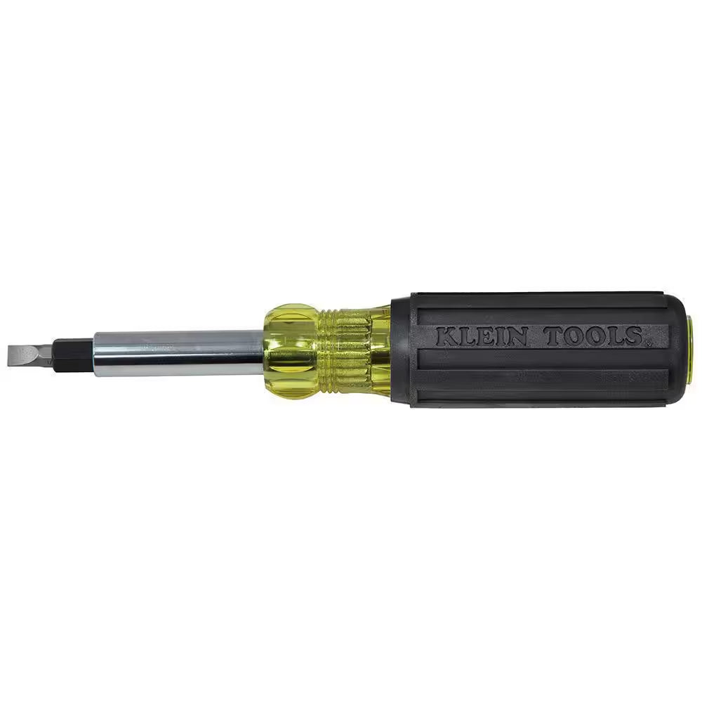 Heavy-Duty Multi-Bit Screwdriver/Nut Driver- Cushion Grip Handle