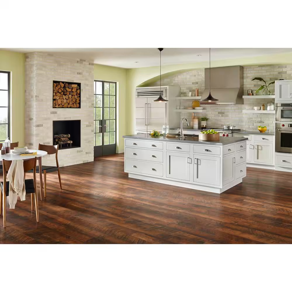 Outlast+ Antique Cherry 12 Mm T X 6.1 In. W Waterproof Laminate Wood Flooring (16.12 Sq. Ft./Case)