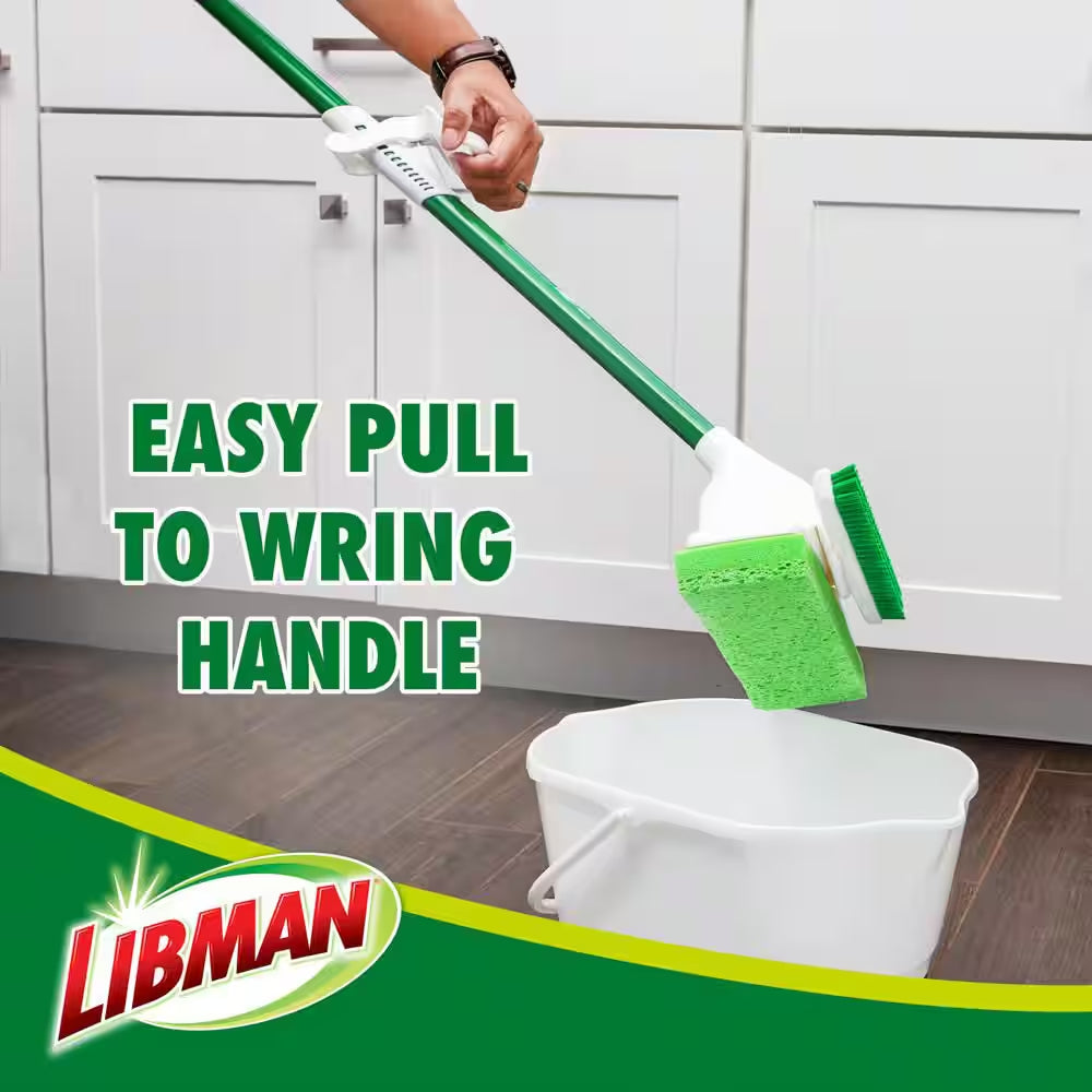 11.25 In. Big Gator Sponge Mop with Scrub Brush Head Refill (2-Pack)