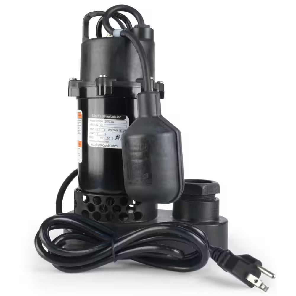 1/3 HP Submersible Sump Pump