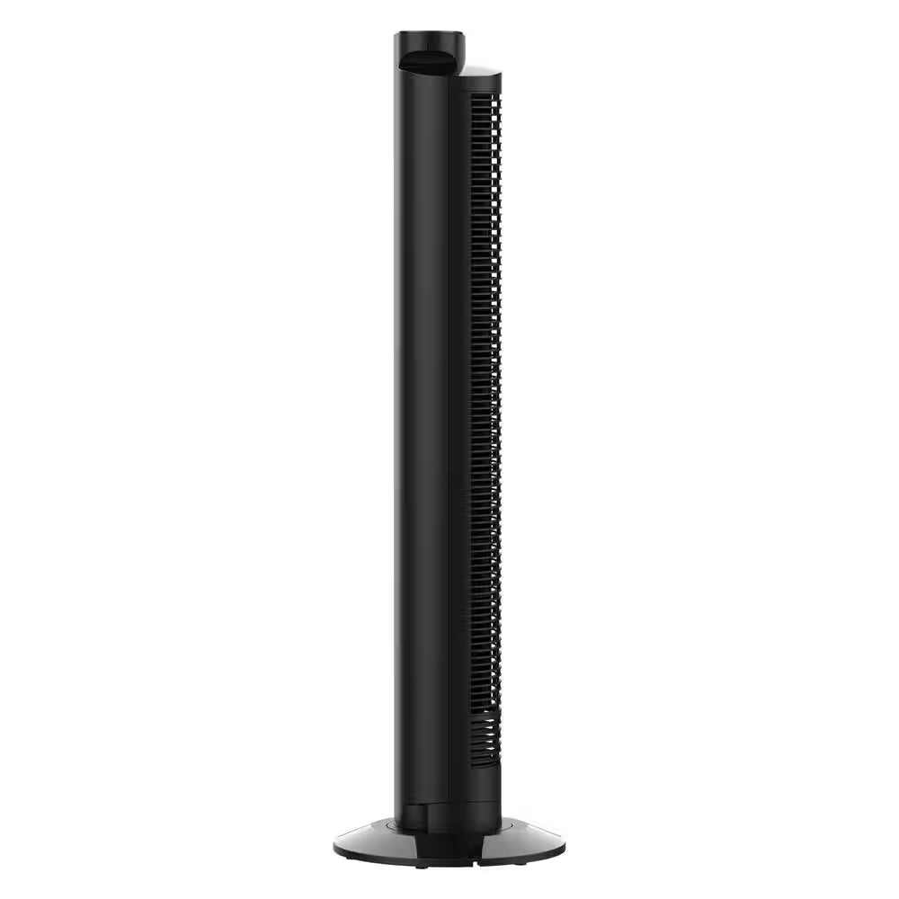 OZI42 42 In. 5-Speed Tower Fan in Black with Remote Control, Oscillation and Timer