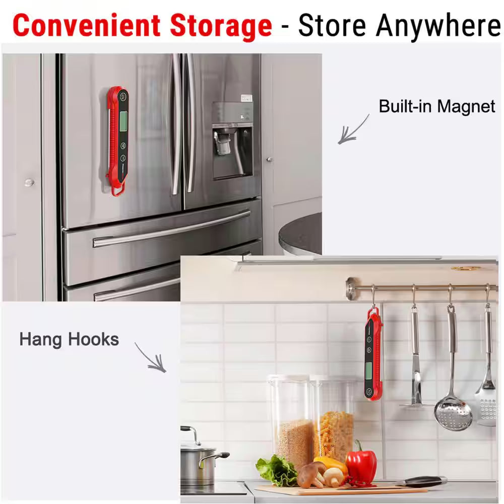 Waterproof Digital Instant Read Meat Thermometer Food Candy Cooking Kitchen Thermometer