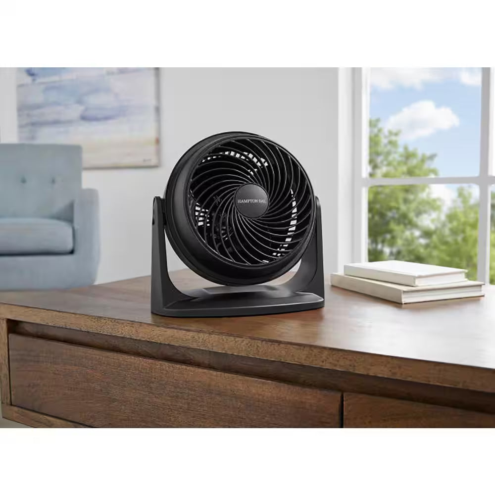 8 In. 3 Speed Personal Desk Fan in Black