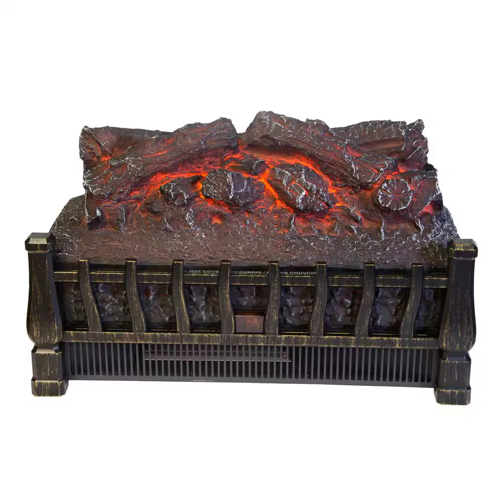 20 In. H Electric Fireplace Log Set with LED Technology and Remote Control