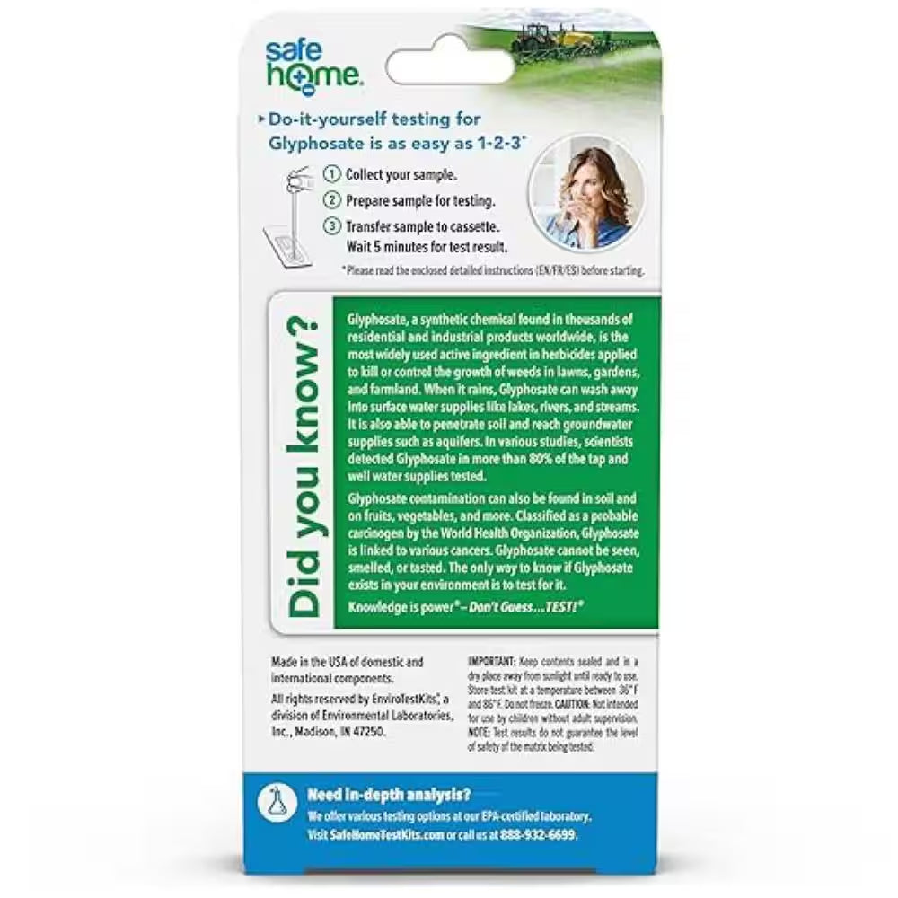 Do-It-Yourself Glyphosate in Water Test Kit