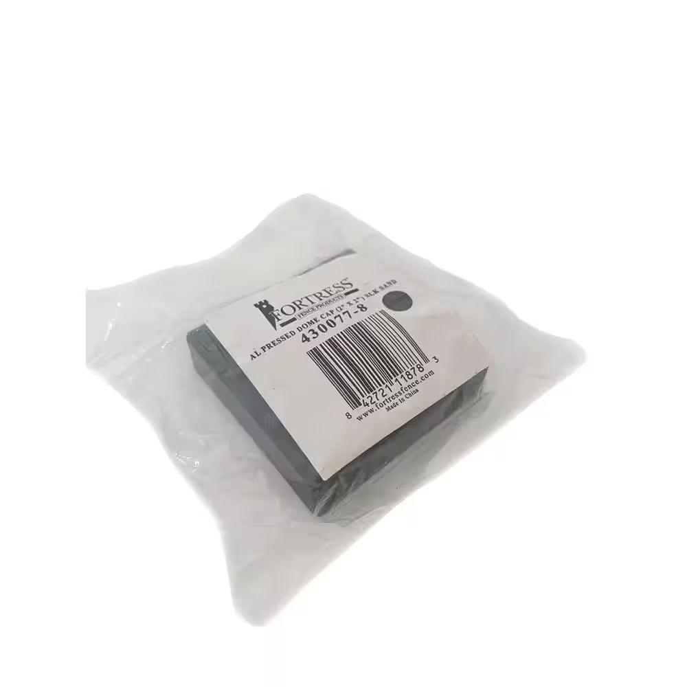 Athens Black Polymer Pressed Dome Fence Post Cap for 2X2 In. Nominal Post
