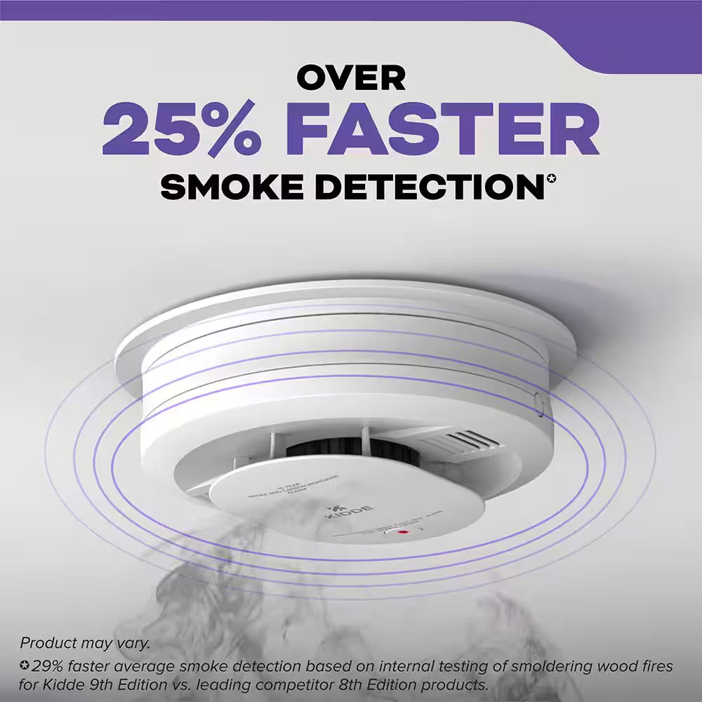 10-Year Battery and Hardwired Smoke and Carbon Monoxide Detector, Interconnectable and LED Warning Lights, 30CUA10