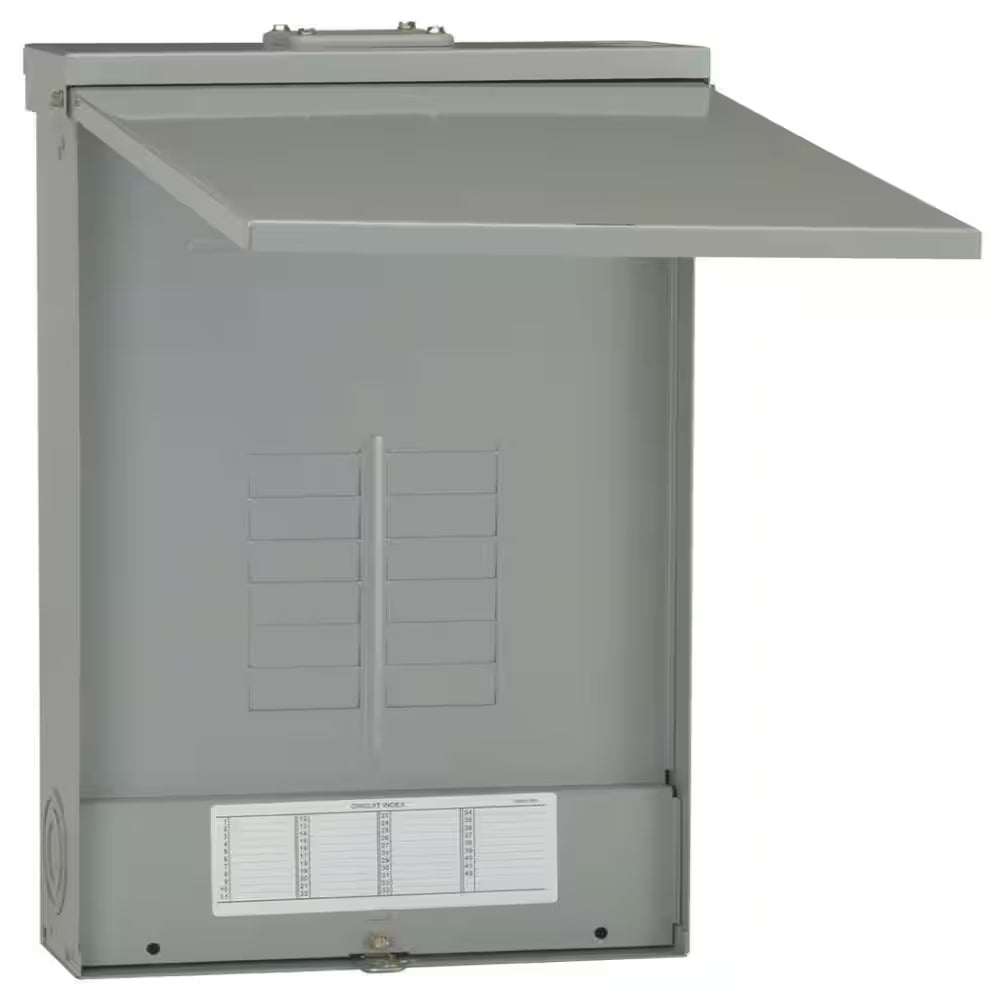 Powermark Gold 125 Amp 12-Space 12-Circuit 3-Phase Outdoor Main Lug Circuit Breaker Panel (TL12412R)