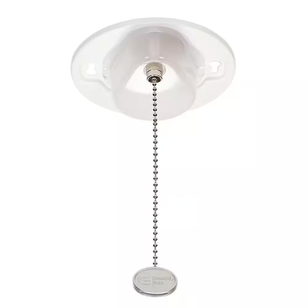 5 In. Closet Light with Pull Chain Utility Light Lampholder LED Flush Mount 650 Lumens 7W Bright White 4000K
