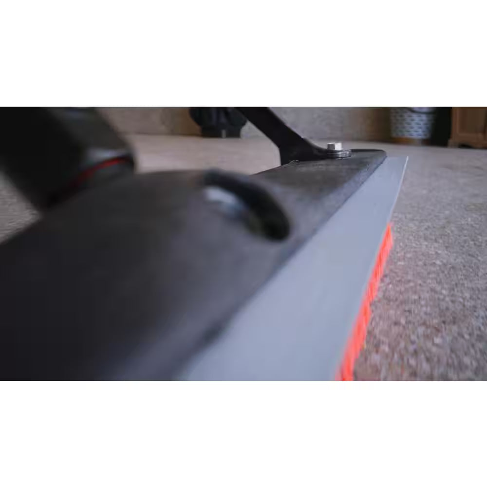 24 In. High Power Heavy-Duty Multi-Surface Squeegee Push Broom with Brace and Steel Handle