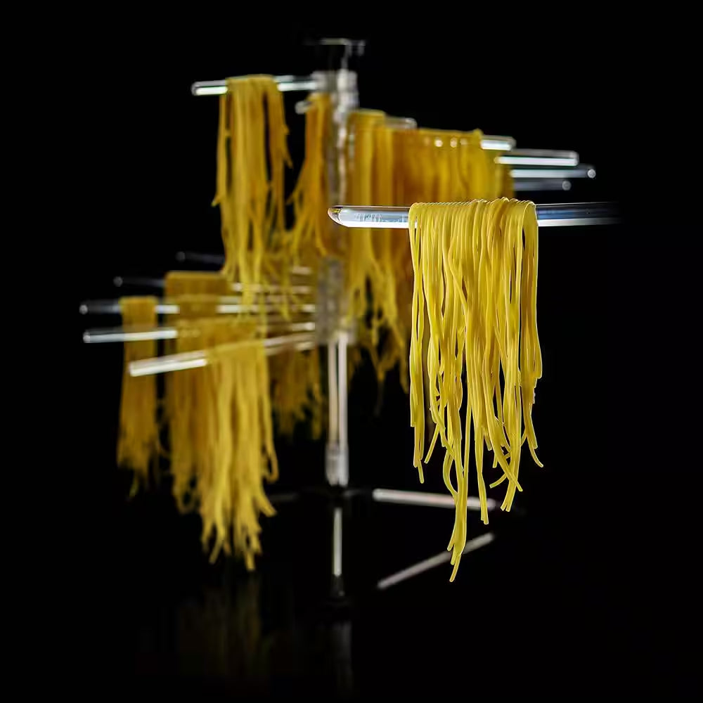 Bpa-Free Acrylic Spiral Drying Rack Wand, Pasta Maker Accessories, 3-Legged Sturdy Base (ACPPA900C)