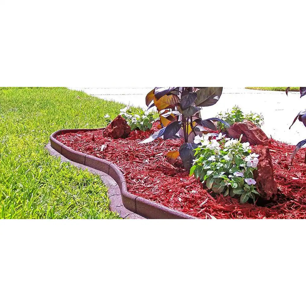Ecoborder 4 Ft. Red Rubber Landscape Edging (6-Pack)