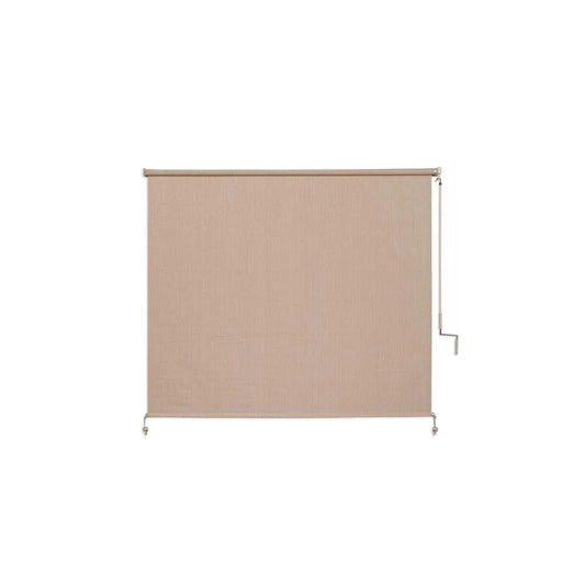 Camel Cordless UV Blocking Fade Resistant Fabric Exterior Roller Shade 72 In. W X 72 In. L