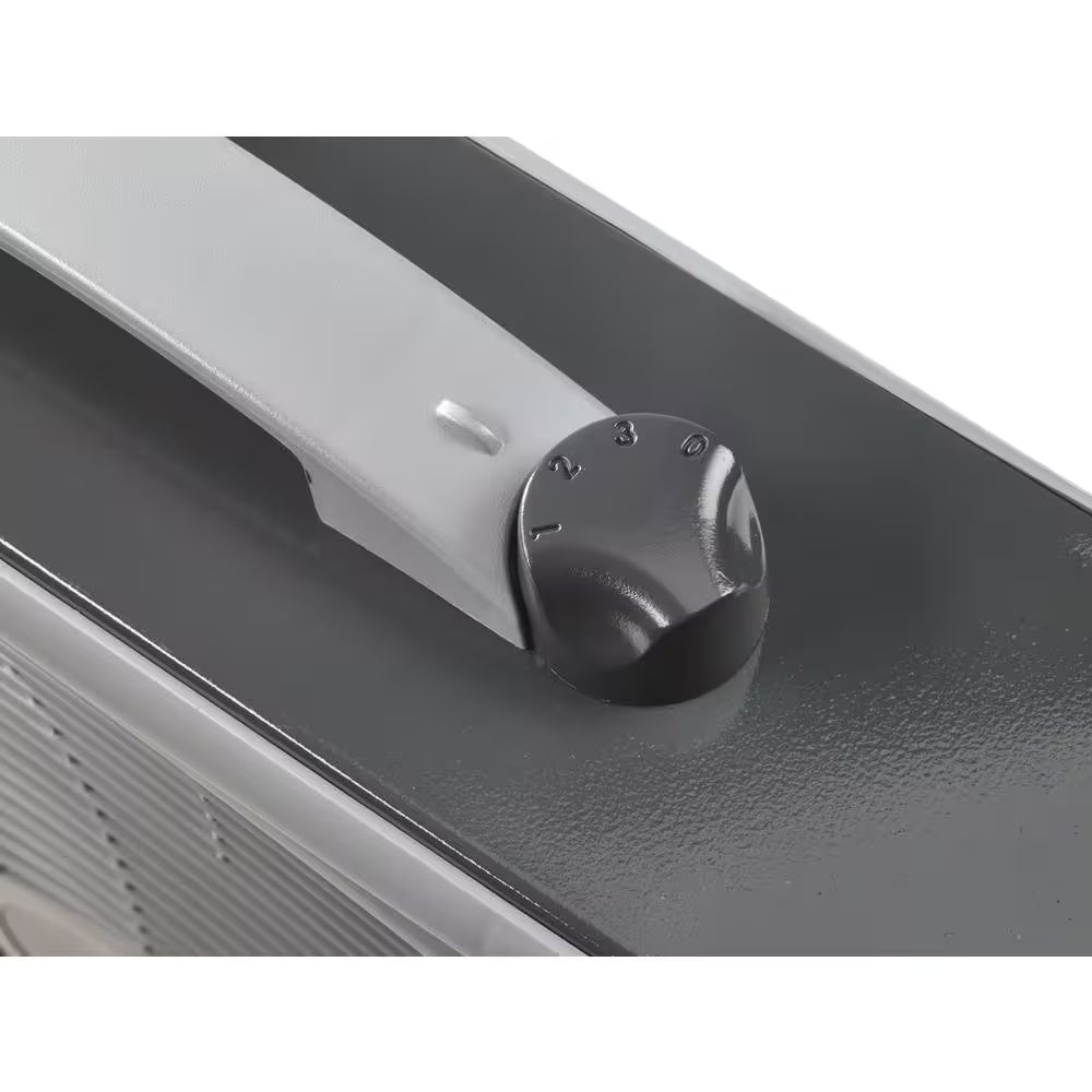 Power plus 20 In. 3 Speed Box Fan for Home in Gray with Weather Shield Design for Window Use, 2000 CFM, Carry Handle