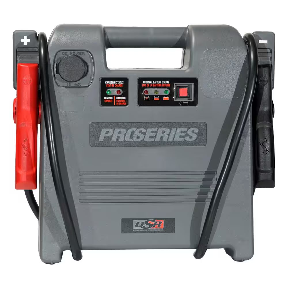 DSR Professional Grade 12 Volt, 1800 Peak Amps Jump Starter, Portable Power Station