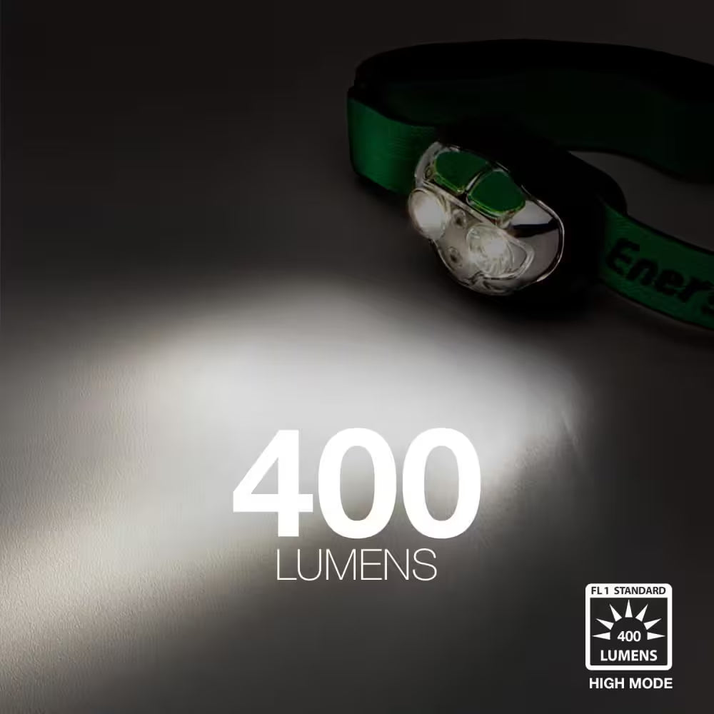 Vision Ultra HD Rechargeable Headlamp, 400 Lumens