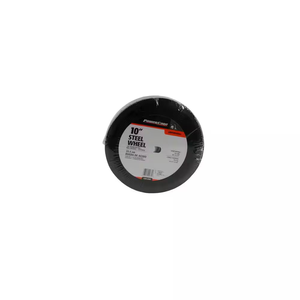 10 In. X 2.75 In. Flat Free Universal Hand Truck Wheel with 5/8 In. Ball Bering and Ribbed Tread