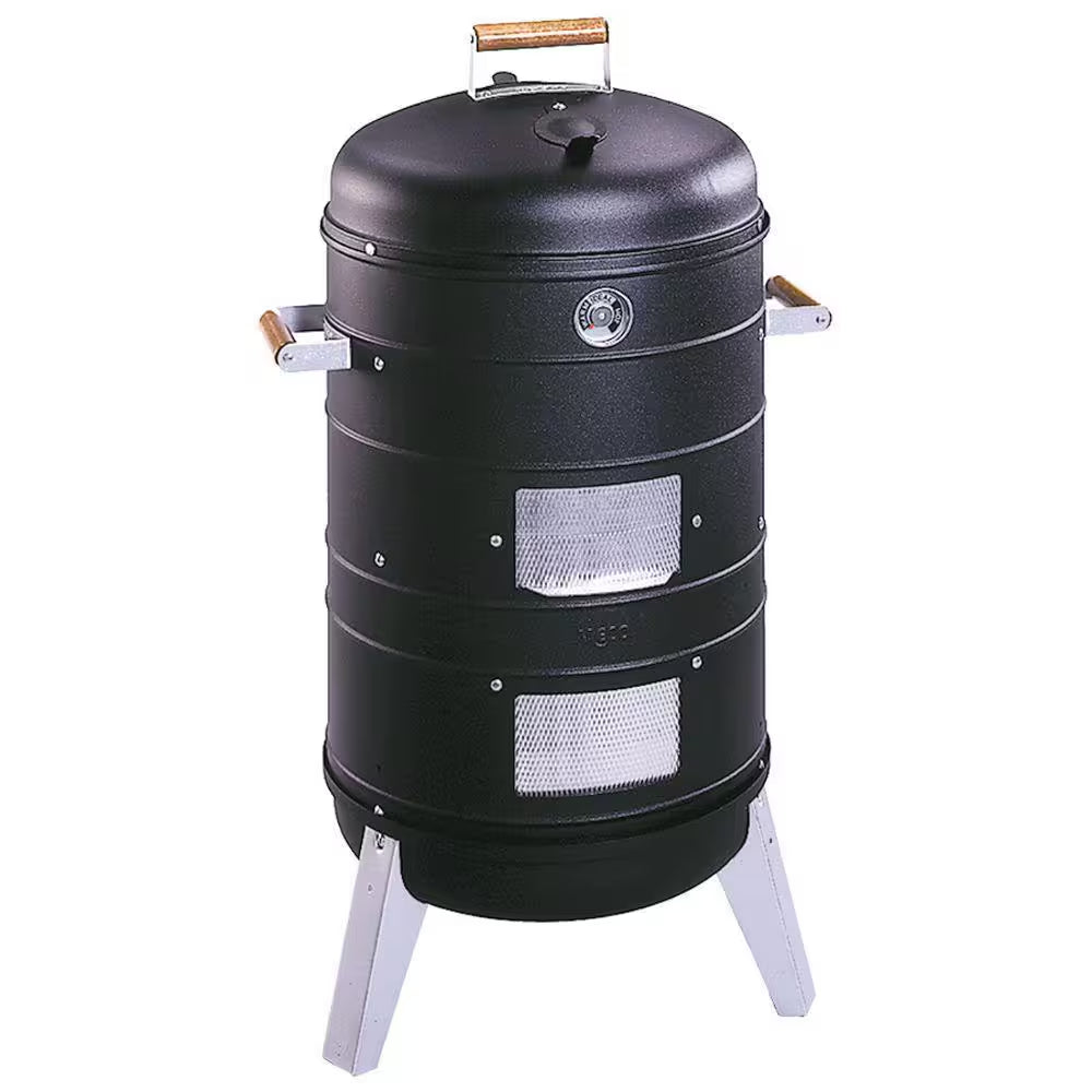2-In-1 Charcoal Water Smoker Grill