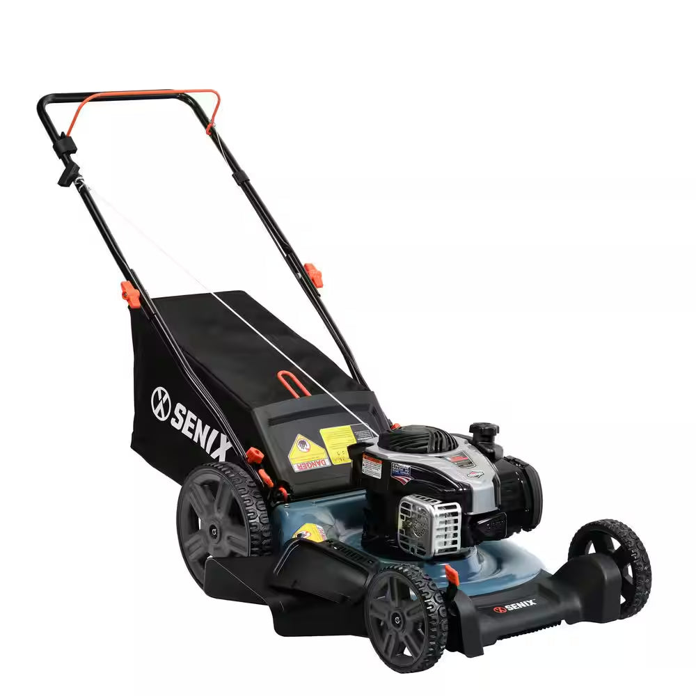 21 In. 140Cc 4-Cycle Briggs and Stratton Engine Gas Push Lawn Mower with 3-In-1 Mulching Bagging Side Discharge
