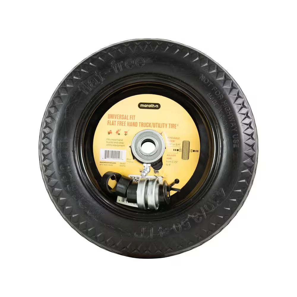 10.5 In. Flat Free Universal Hand Truck Wheel