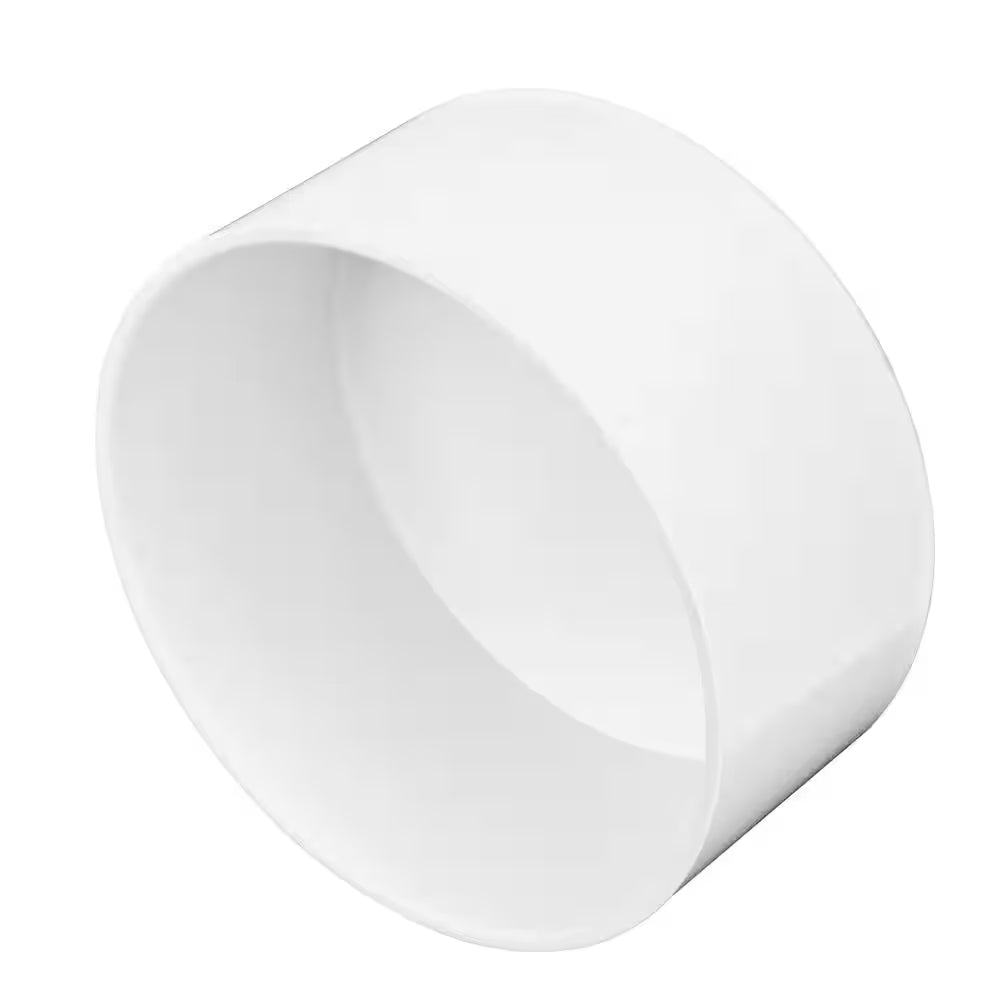 PVC S&D Cap, 6 In.