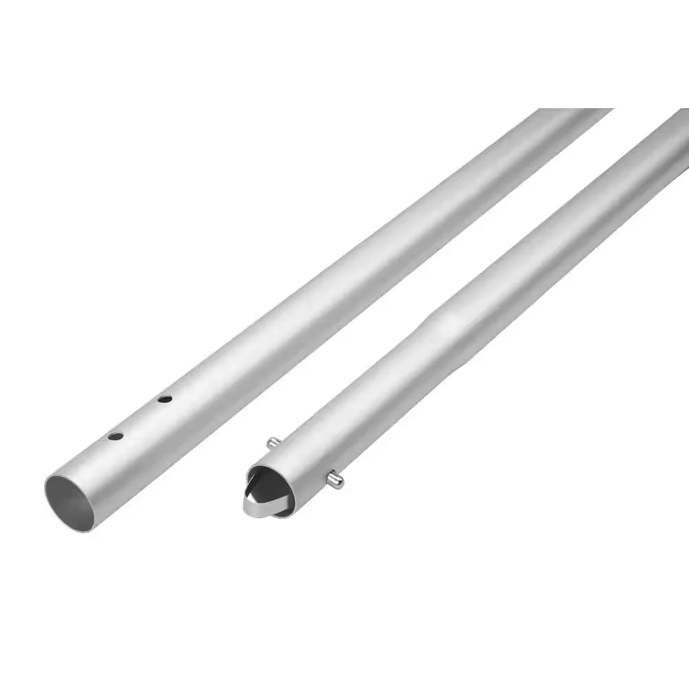 6 Ft. X 1-3/4 In. Aluminum Swaged Button Handle