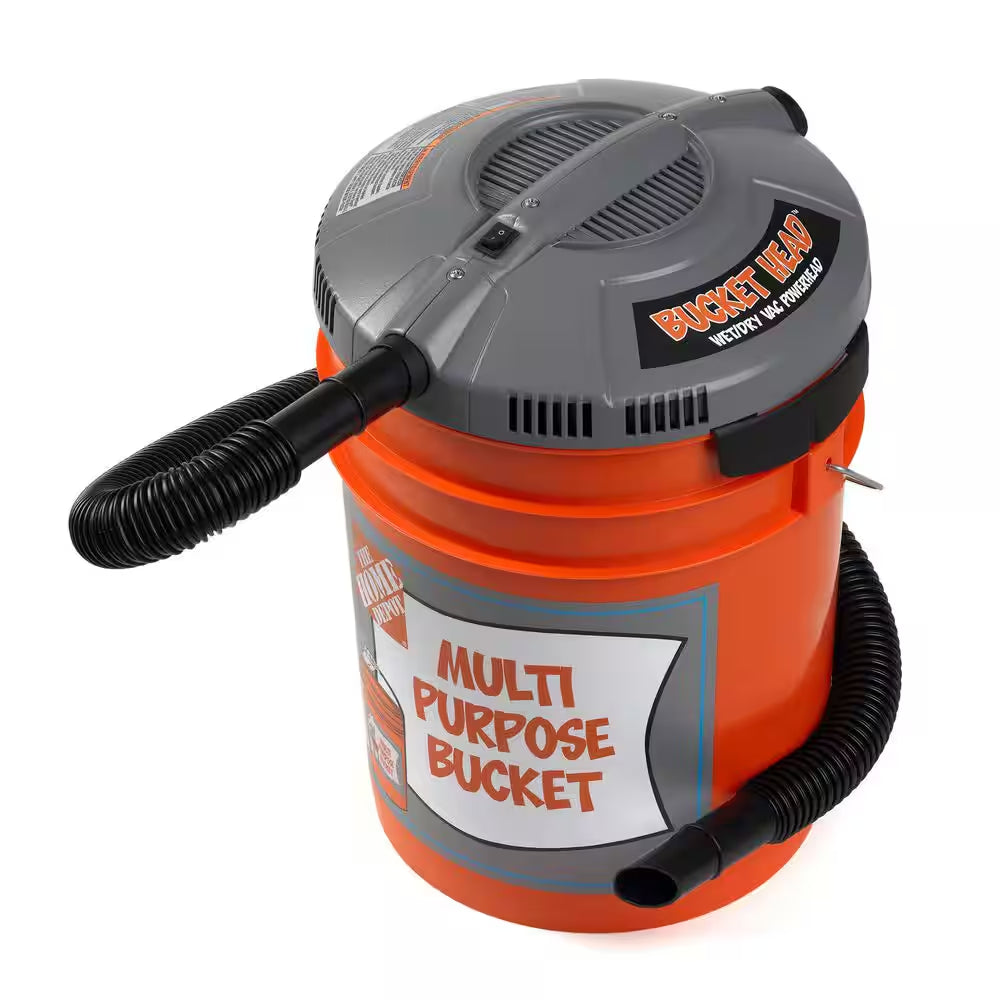 5 Gal. 1.75 Peak HP Wet Dry Vac Powerhead Shop Vacuum with Filter, Hose (Compatible with 5 Gal. Homer Bucket) BH0100