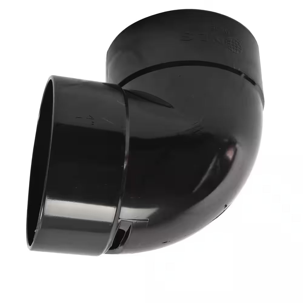 Pop-Up Drainage Emitter with Elbow for 4 In. Drain Pipes, Green Plastic