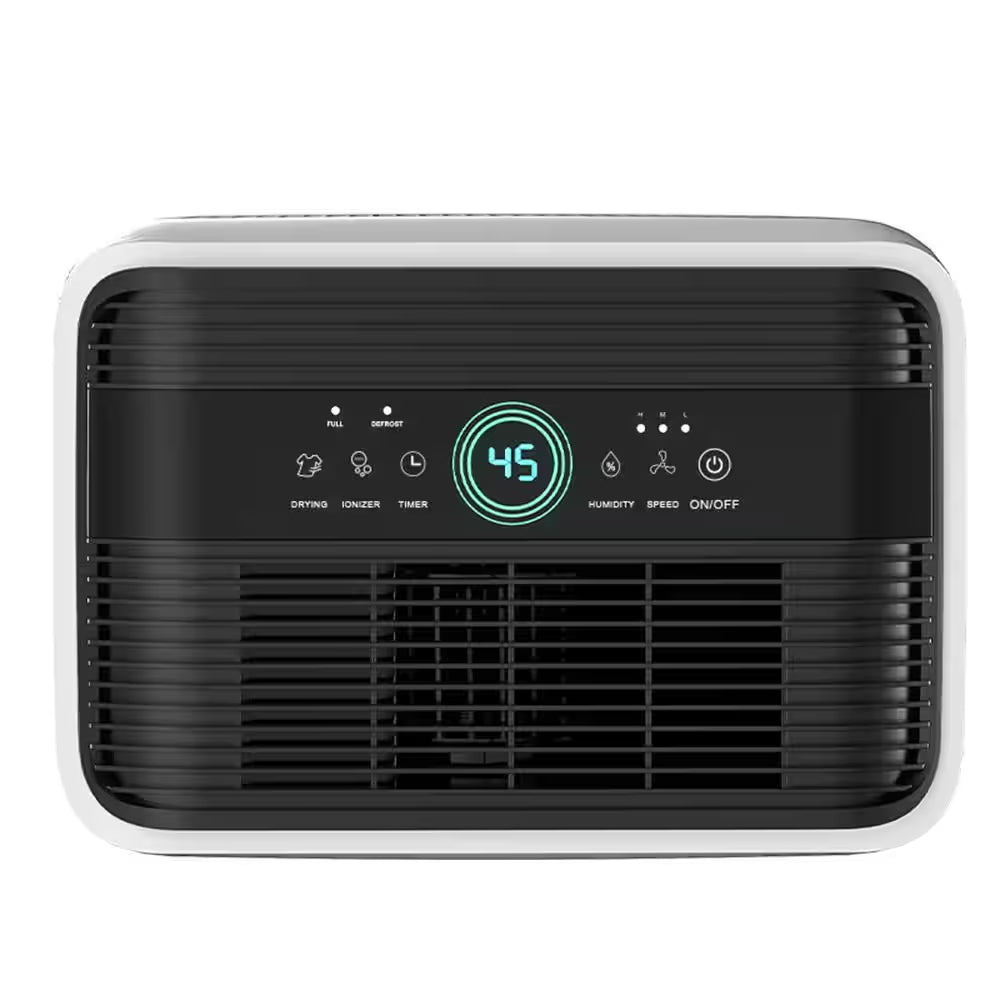 50 Pt. 4,500 Sq.Ft. Dehumidifier for Basement, Bathroom in White with Automatic Defrost and 3-Speed, Cloth Dry Mode