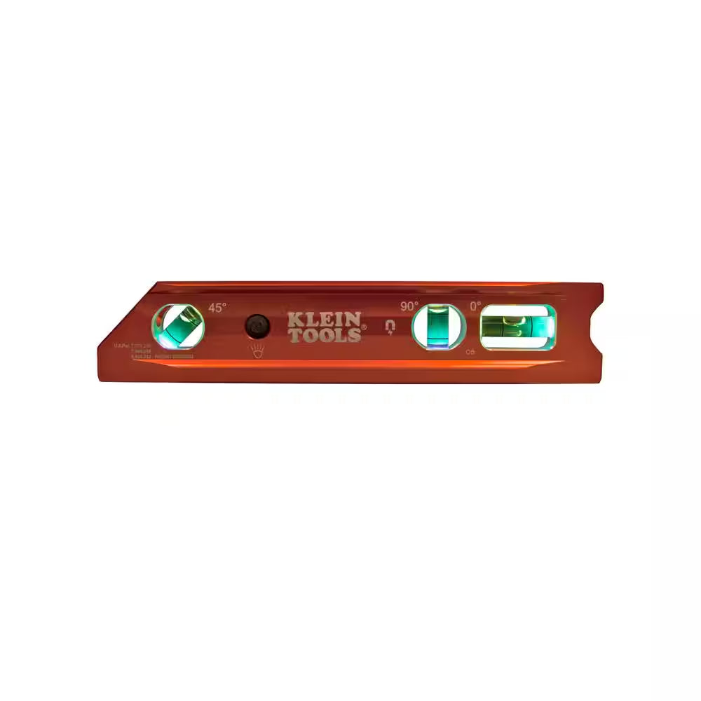 9 In. Lighted Rare Earth Magnet Torpedo Billet Level