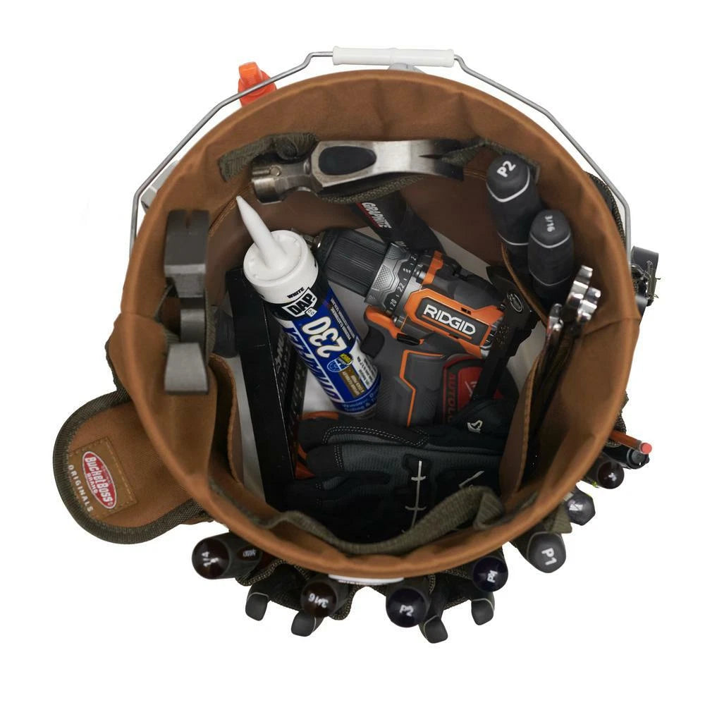 Bucketeer 5 Gal. Bucket Tool Organizer in Brown
