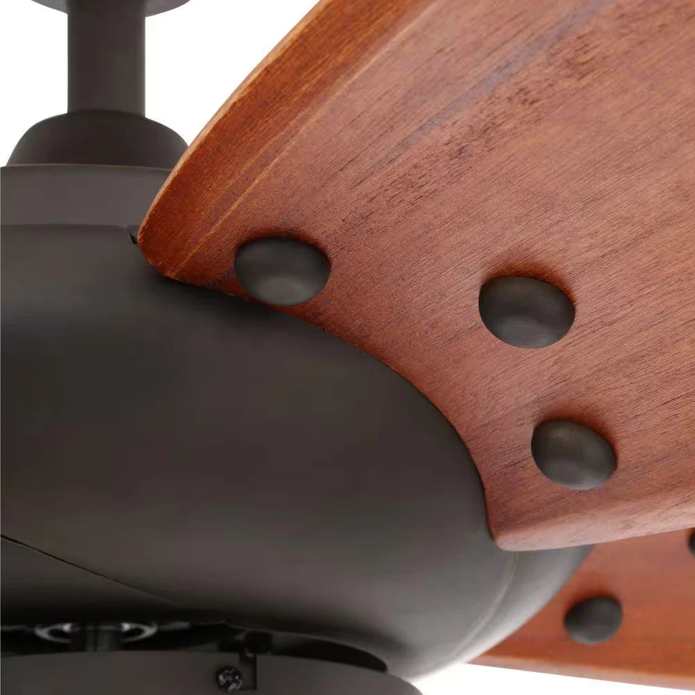 Altura 56 In. Indoor Oil-Rubbed Bronze Ceiling Fan with Downrod, Remote and Reversible Motor; Light Kit Adaptable