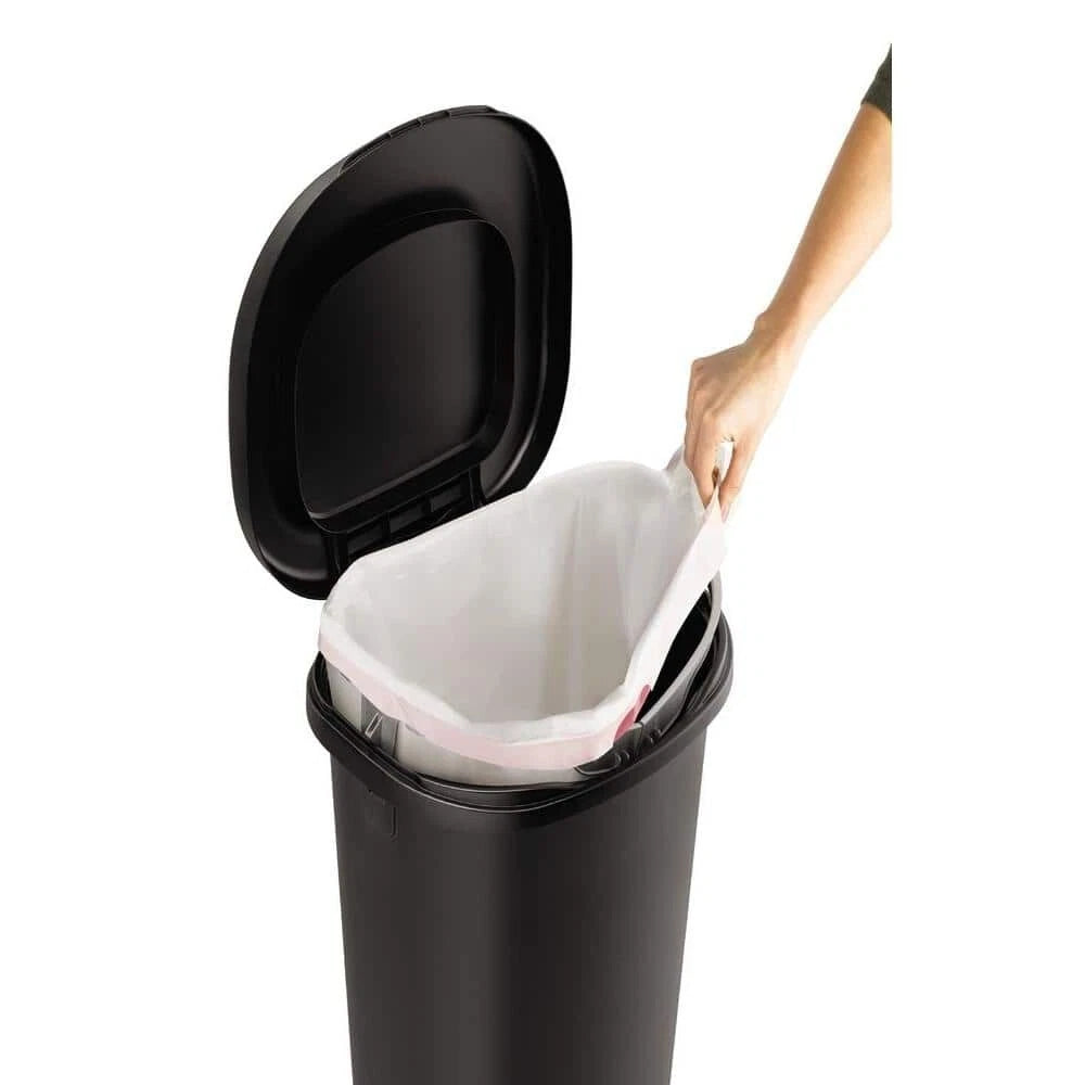 13 Gal. Black Step-On Trash Can (2-Pack)