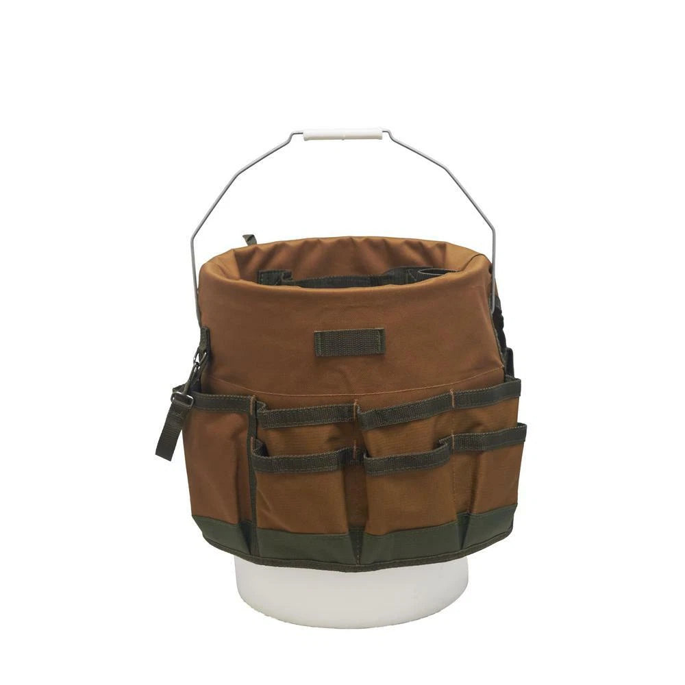 Bucketeer 5 Gal. Bucket Tool Organizer in Brown
