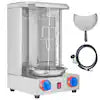 Shawarma Grill Machine 13 Lbs. Portable Natural Gas Grill in Stainless Steel with 2 Burners Vertical Broiler