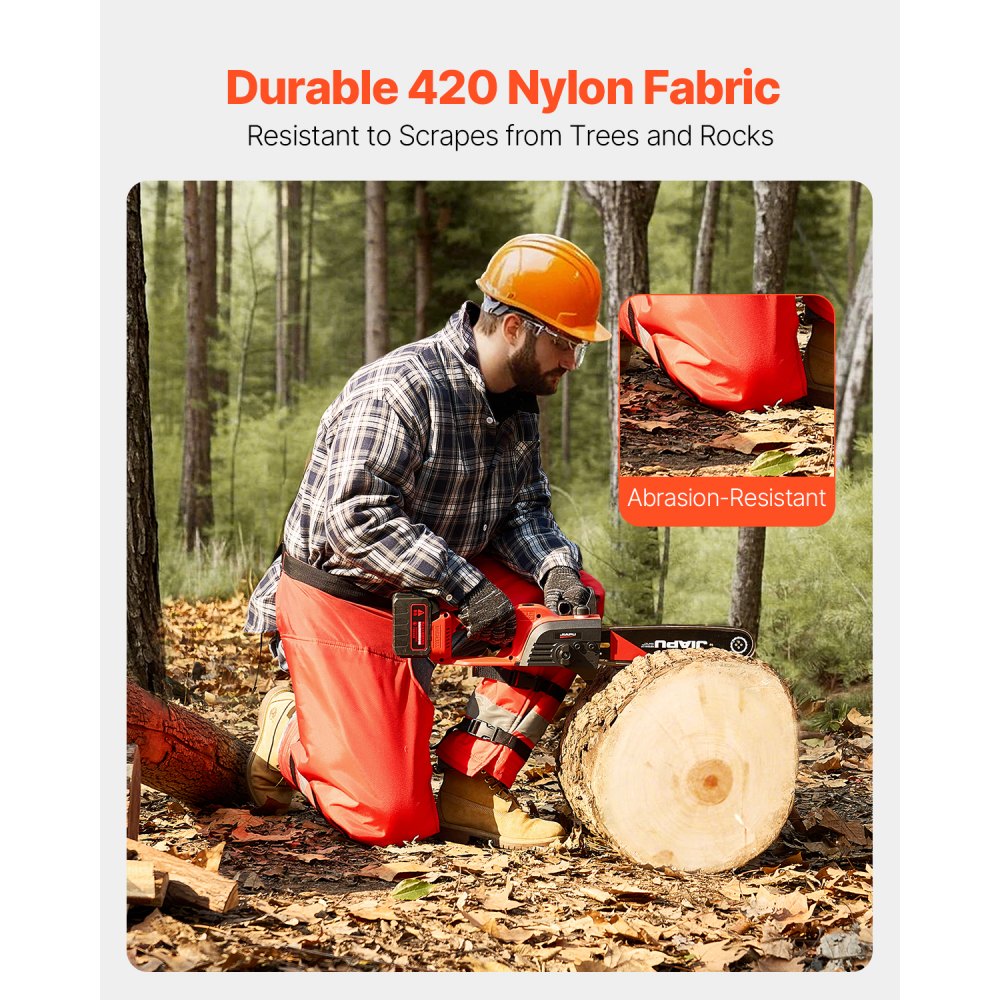 VEVOR Chainsaw Chaps Class D 8 Layers Wrap