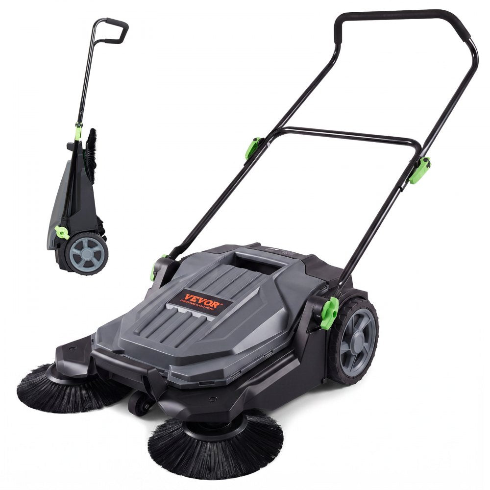 VEVOR Walk-Behind Hand Push Floor Sweeper 25.6 in. 5 gal.