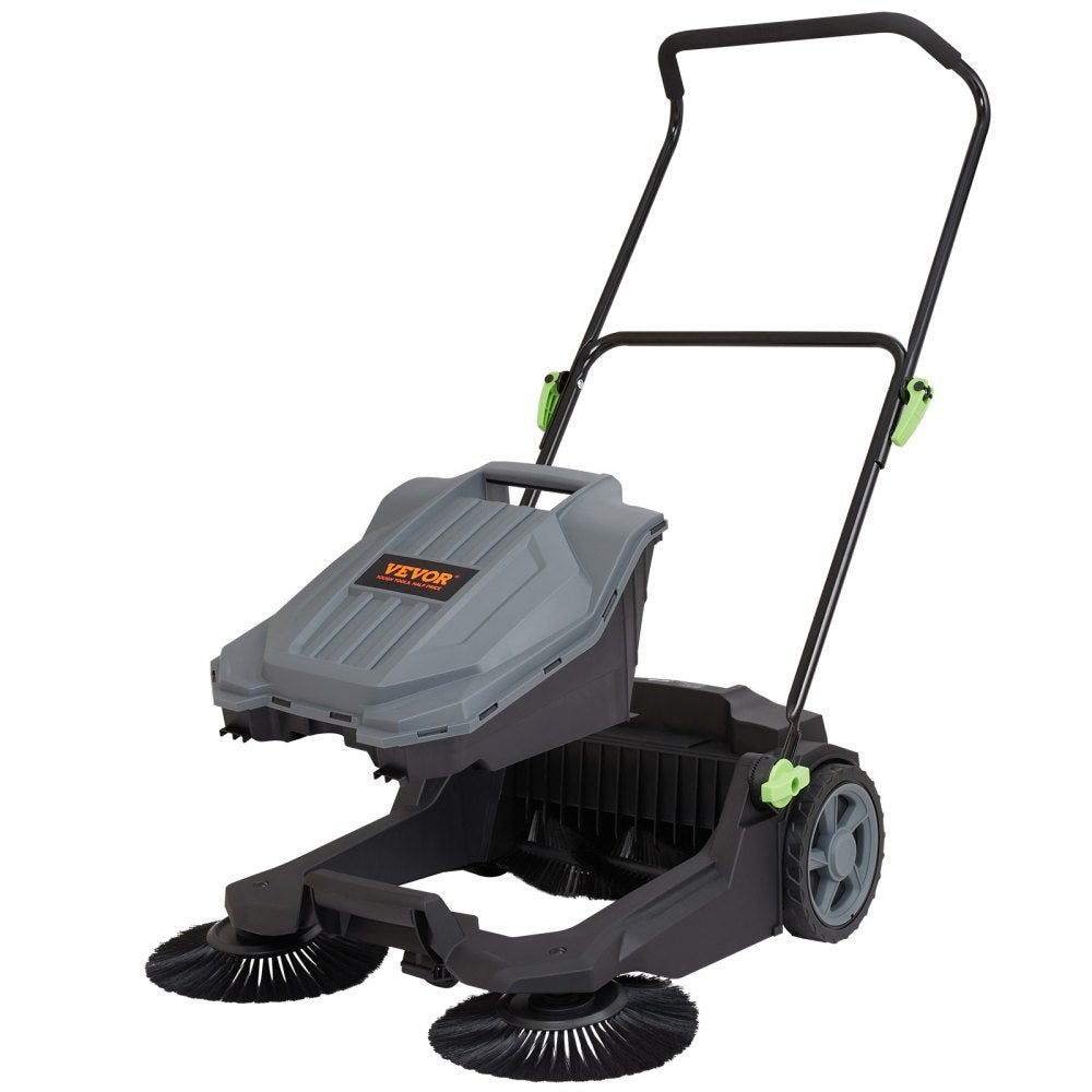VEVOR Walk-Behind Hand Push Floor Sweeper 25.6 in. 5 gal.
