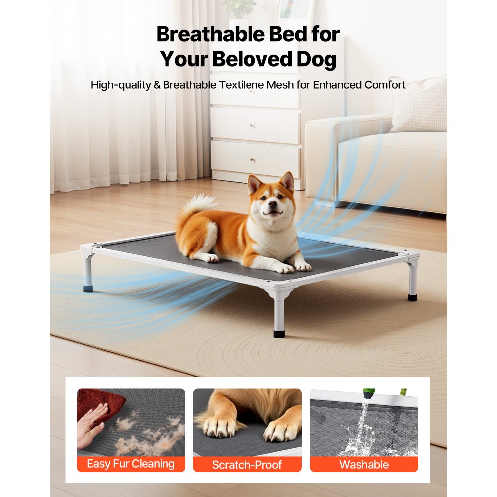 VEVOR Elevated Dog Bed Large Aluminum Frame