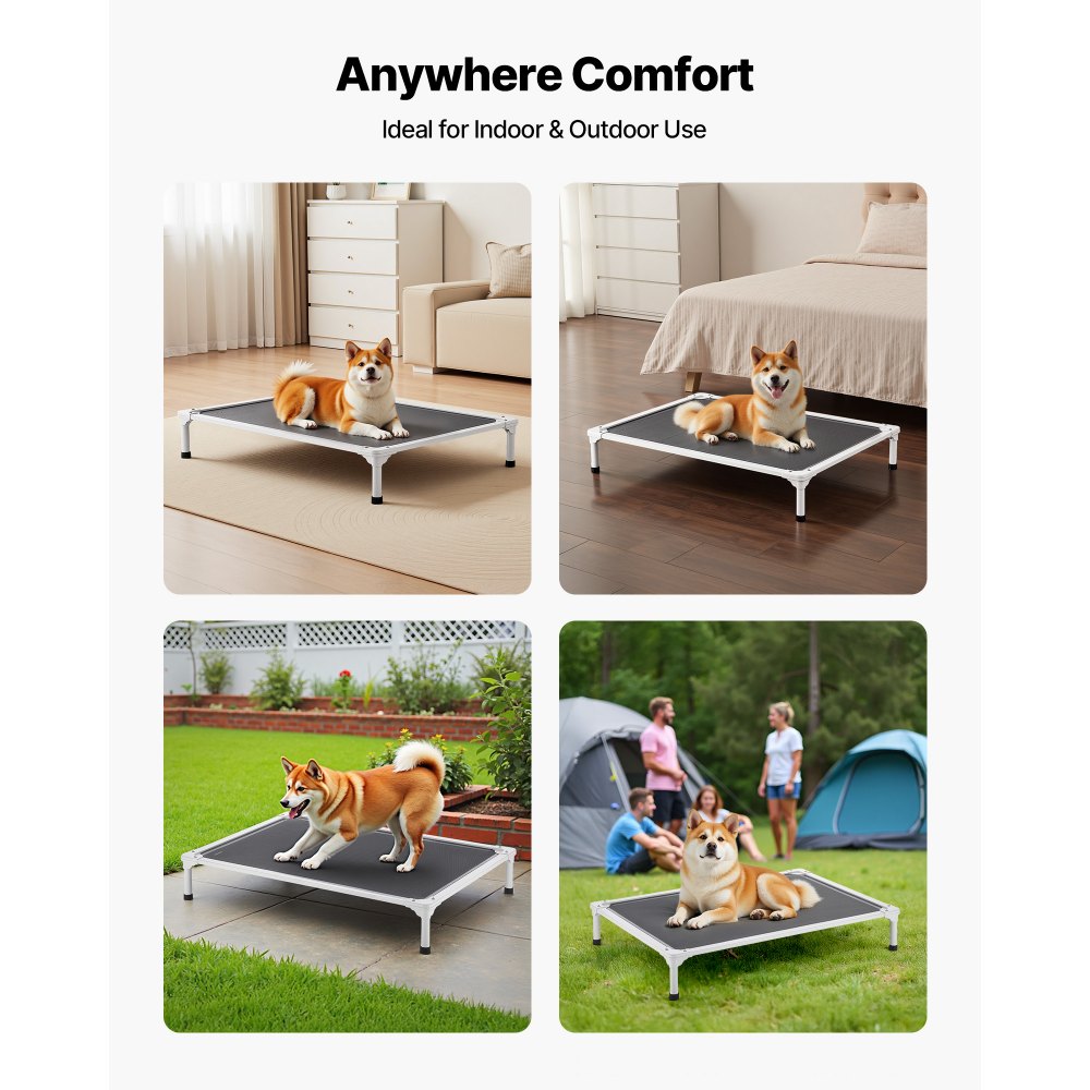 VEVOR Elevated Dog Bed Large Aluminum Frame