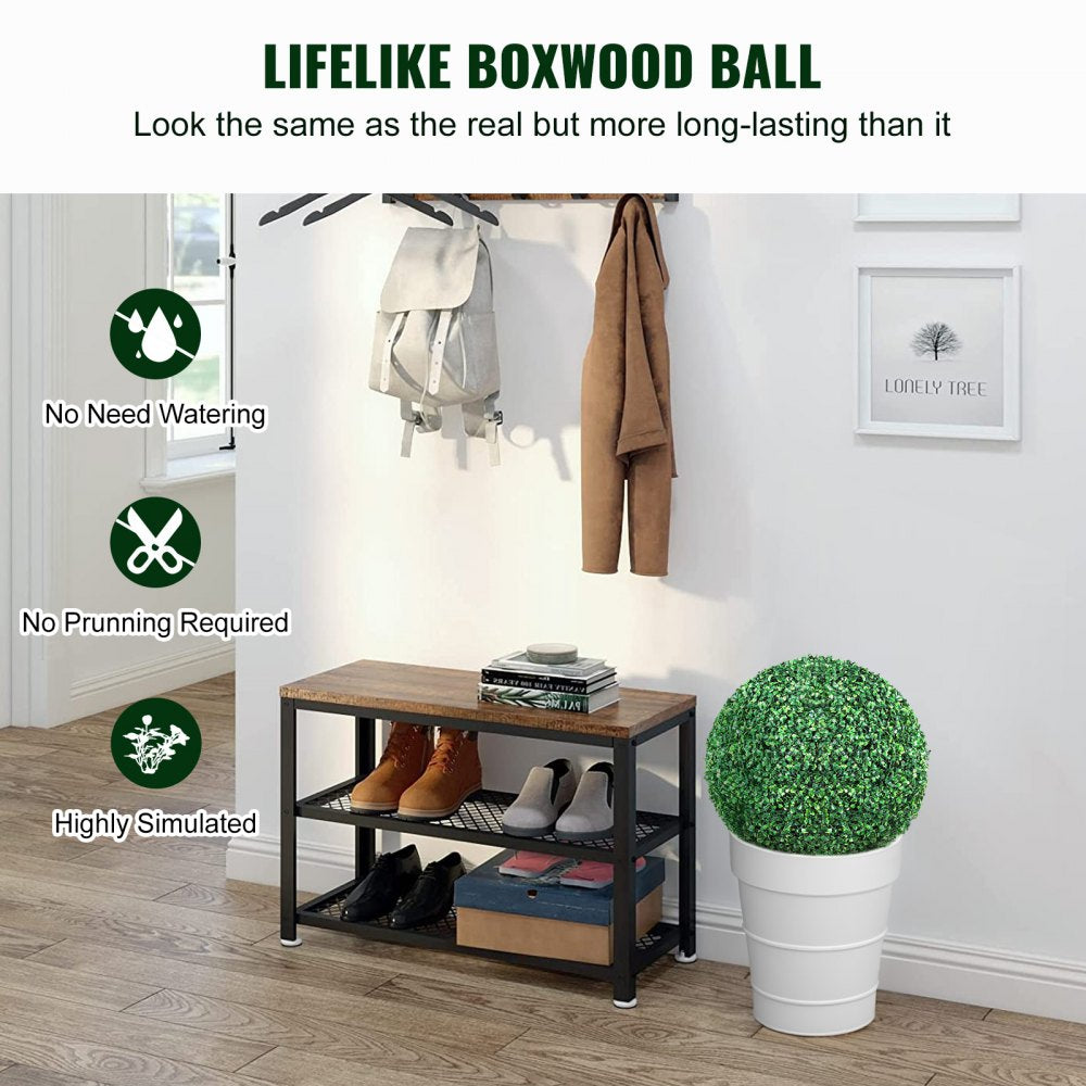 VEVOR Artificial Boxwood Topiary Balls 20 in. 2 Pieces